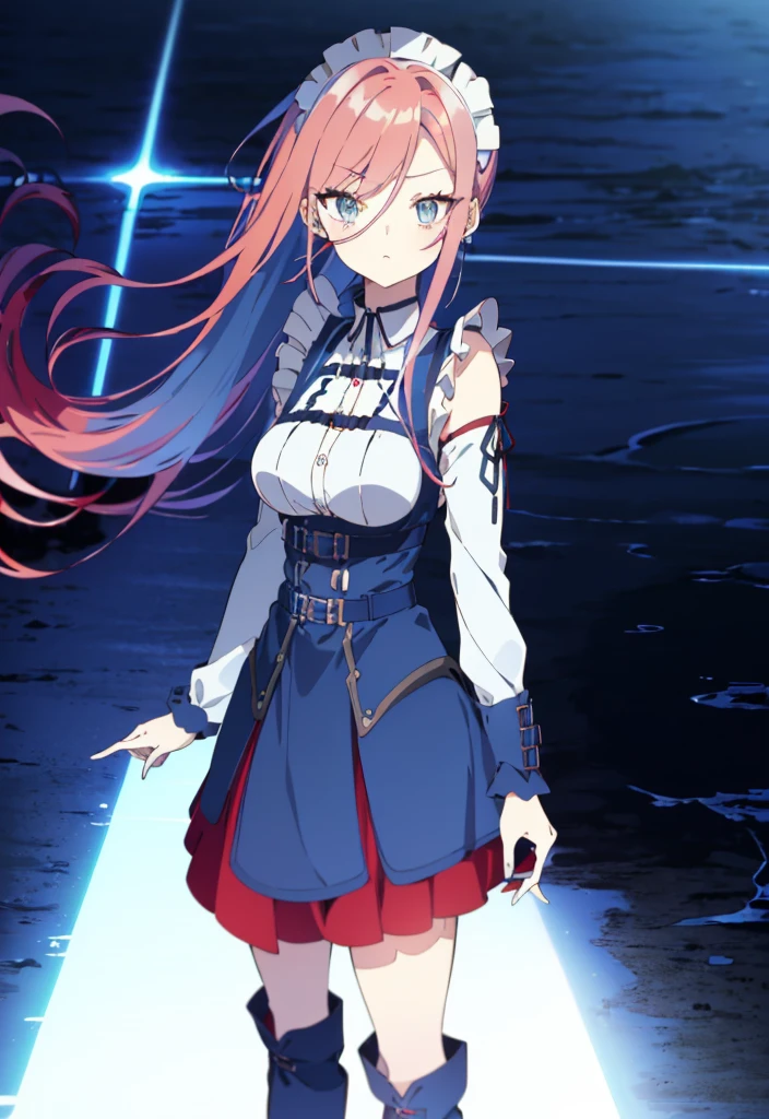 ((sharp focus)),((split-color hair , red hair , light blue hair)),[(cathedral background:1.4)::5],original,(illustration:1.1),(best quality),(masterpiece:1.1),(extremely detailed CG unity 8k wallpaper:1.1), (colorful:0.9),(mid shot:0.95),(full body:1.5),Dynamic angle,(solo:1.2), (girl),((adult)), (detailed beautiful eyes:1.15), (beautiful face:1.15), (glowing red eyes:1.25////),((medium hair)),((split-color hair , red hair , light blue hair)),(high twintails),(chignon),(+perfect hand+:1.21),(Draw an illustration of a gothic girl),(Religious),(slender),(is wearing boots on her feet),((is wearing white maid clothes)),(furious), Lace Off-shoulder lolita fashion,beautiful slender woman,high twintails,full body,mini skirt,((split-color hair , red hair , light blue hair)),((black long boots)),((mini skirt)),((adult)),((dynamic angle)),((split-color hair , red hair , light blue hair)),((split-color hair , red hair , light blue hair)),((black long boots)),((black long boots)),((split-color hair , red hair , light blue hair)),((split-color hair , red hair , light blue hair)),