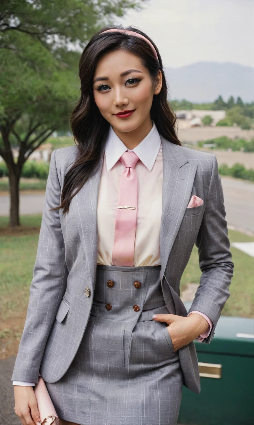Waistcoat, double breasted waistcoat, grey plaid waistcoat