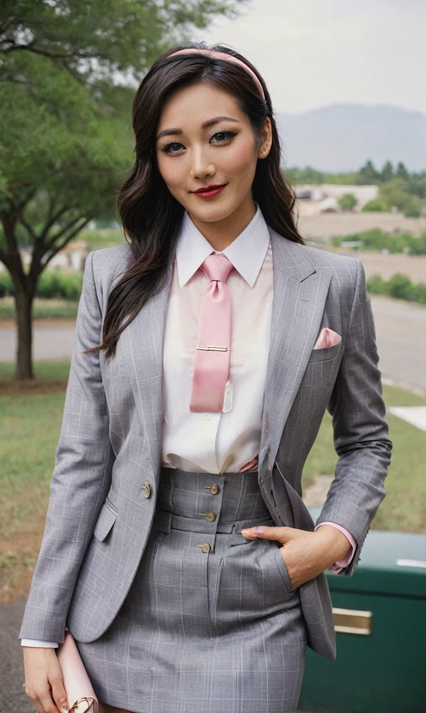 Waistcoat, double breasted waistcoat, grey plaid waistcoat