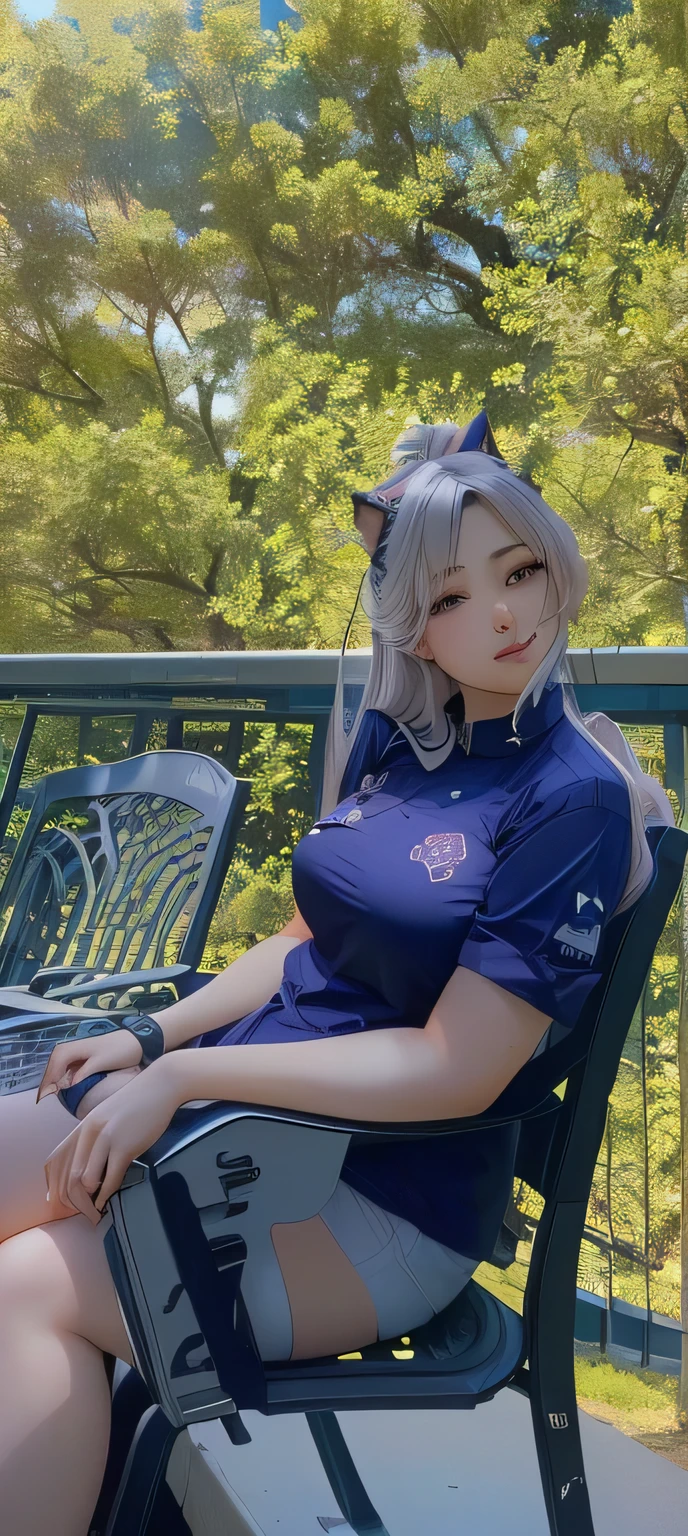 Hot, busty, big , anime girl, catgirl, long hair, hot, sexy