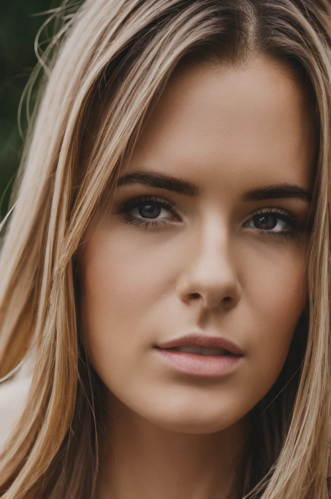 ,((best quality))),8k,((head of'artwork)),(Extremely refined and beautiful), une fille en mode portrait, blonde des dents magnifique, beautiful blue eyes and slightly curly blonde hair (Wavy)