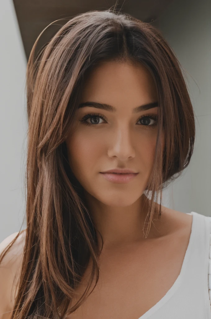 ,((best quality))),8k,((head of'artwork)),(Extremely refined and beautiful), une fille en mode portrait, blonde des dents magnifique, beautiful blue eyes and slightly curly blonde hair (Wavy)
