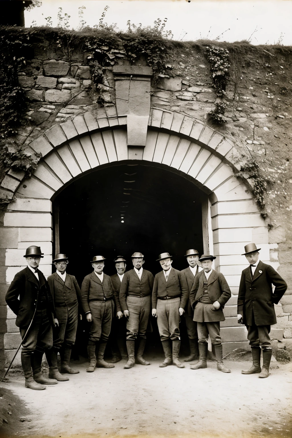 1912 miners in France after a mine accident , trying to eat a horse