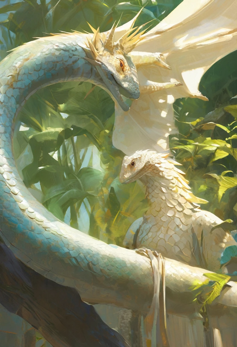 внеземная reptile существо. be a half angel, reptile. Long neck. pale white skin. Unhealthy appearance. unimportant character. Portrait of DND.