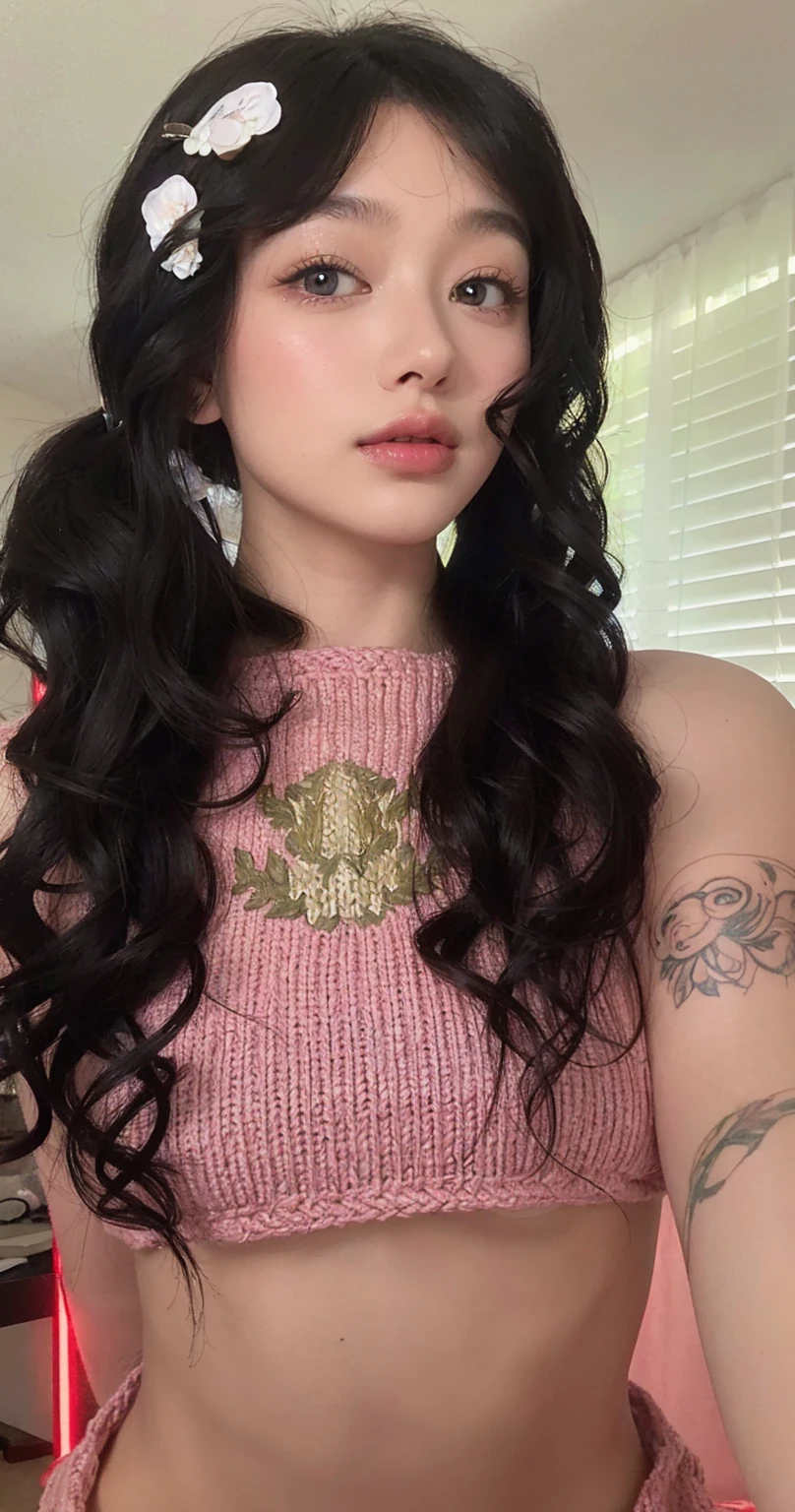 beautiful girl, 1girl, long curly hair, beautiful detailed eyes, beautiful detailed lips, extremely detailed face, longeyelashes, high-quality, ultra-detailed, (best quality,4k,8k,highres,masterpiece:1.2),ultra-detailed,(realistic,photorealistic,photo-realistic:1.37),detailed clothing, beautiful dress, elegant pose, beautiful scenery, nature background, natural lighting, vibrant colors, soft colors, fantasy style