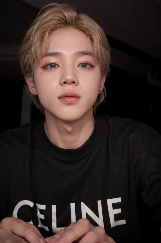 A boy, face jimin for bts, Mature male face, High definition in 4K resolution.