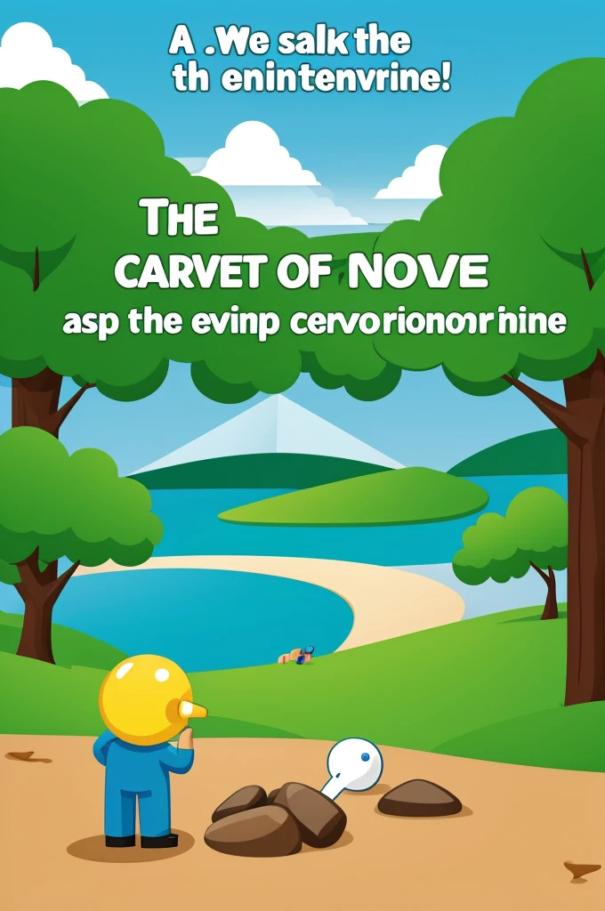 Cartoon about caring for the environment