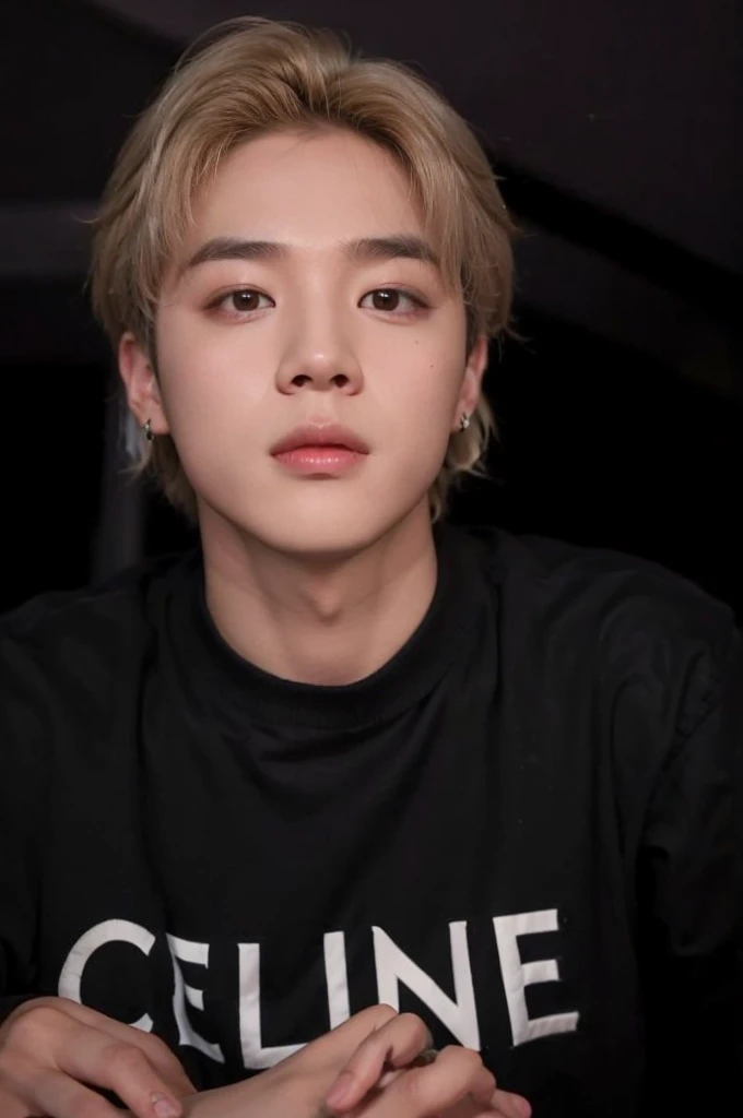 A boy, face jimin for bts, Mature male face, High definition in 4K resolution.