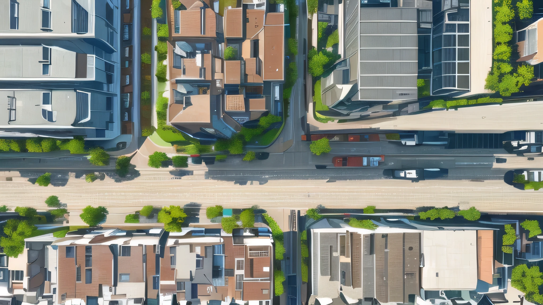 aerial view of a city street with a lot of buildings, drone view of a city, megacity streets seen from above, aerial view of a city, street top view, top down aerial view, bird's eye view of a city, overhead shot, Bird's eye view aerial view, Perspective taken from the sky, aerial view from above, top down perspective