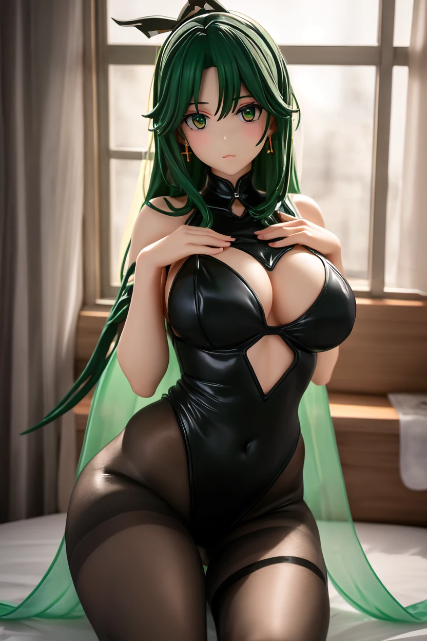 Tatsumaki busty and big ass naked spreading her legs 