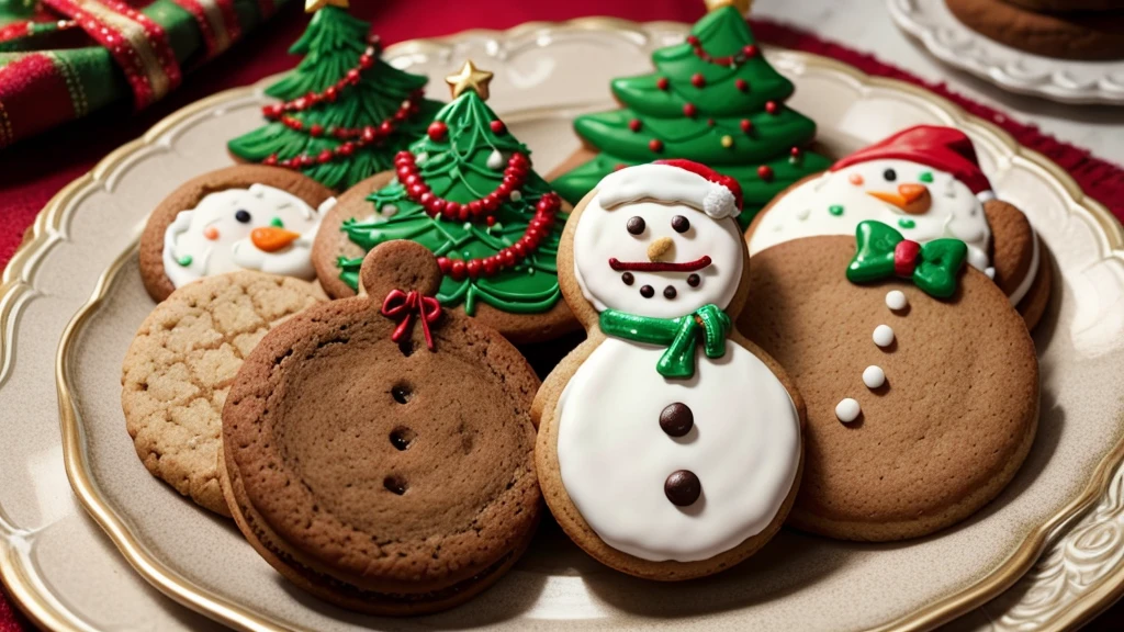 Christmas cookies, Gingerbread cookies, chistmas tree cookie, snowman cookie