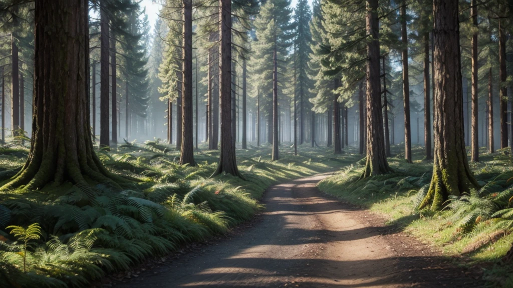 realistic temperate forest