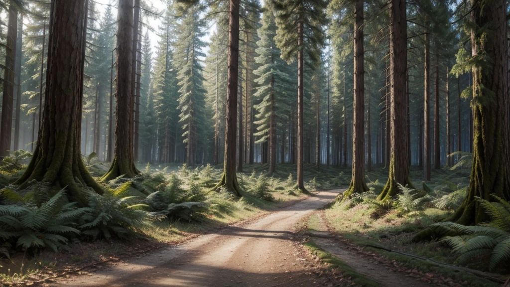 realistic temperate forest