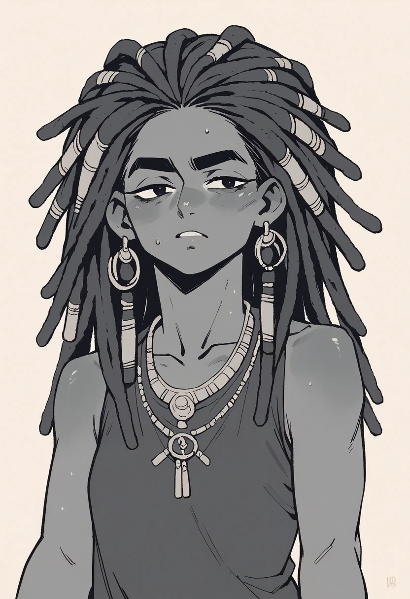 1 girl, rasta hair