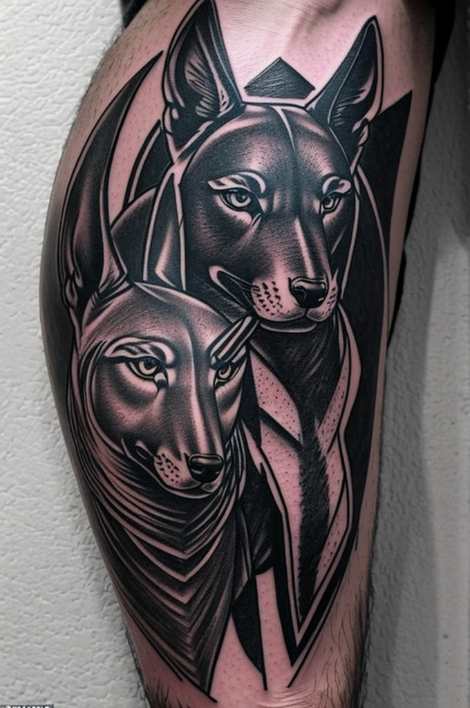 design me a simple but slightly striking tattoo about Anubis for the outside of my forearm