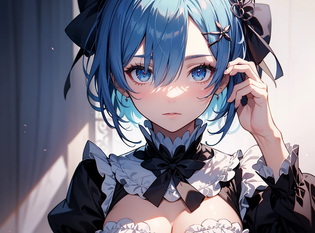NSFW,masterpiece,Highest quality,High resolution,Super detailed,Sinon\(Sword Art Online\),(Quality Wedding Dresses),Wedding Veil,tiara,gem, hair ornaments, Hair Clip,wedding ring,Embarrassed,Watery eye,smile,blush,Church at night,Luxurious Room,wedding