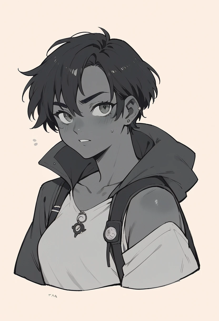 1 girl, Human Girl, trenza girl, dark girl