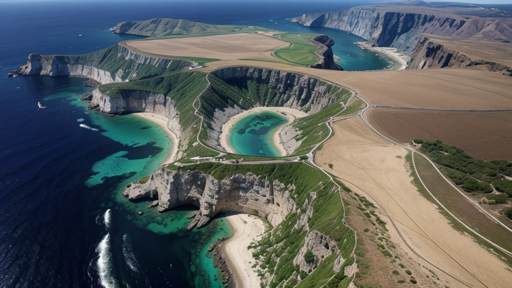geology of greece seen from above