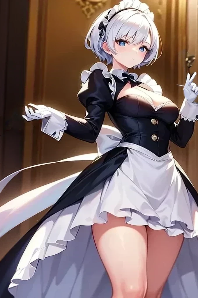 fix her white glove and the background