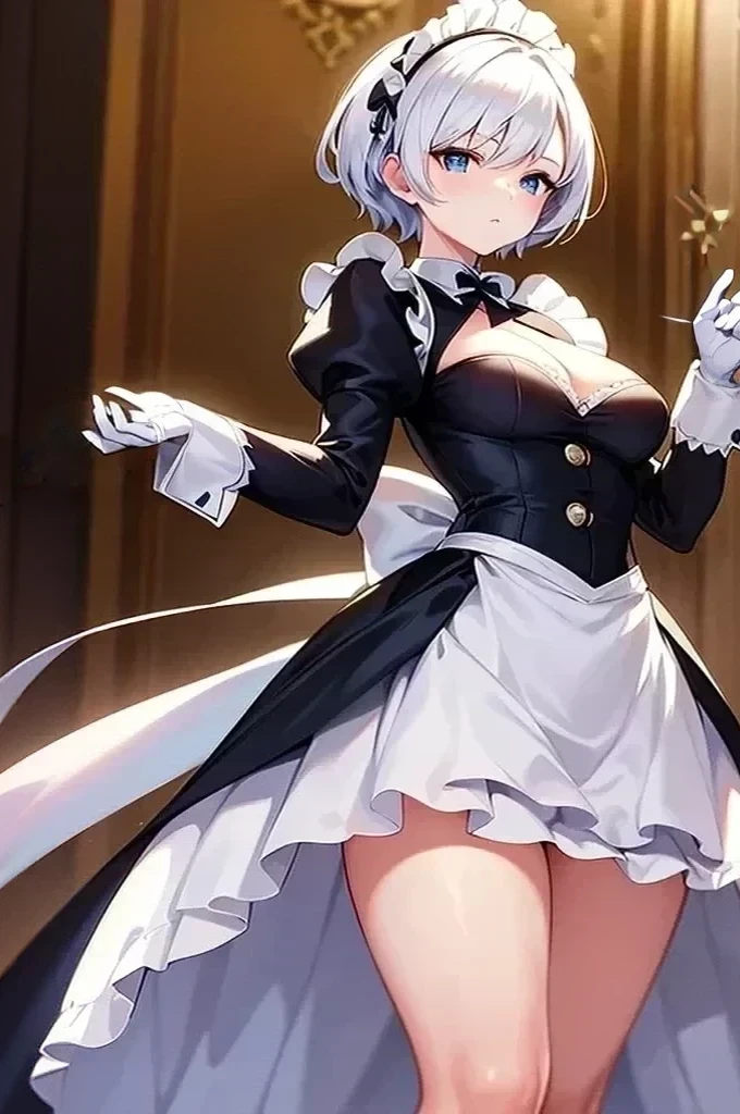 fix her white glove and the background