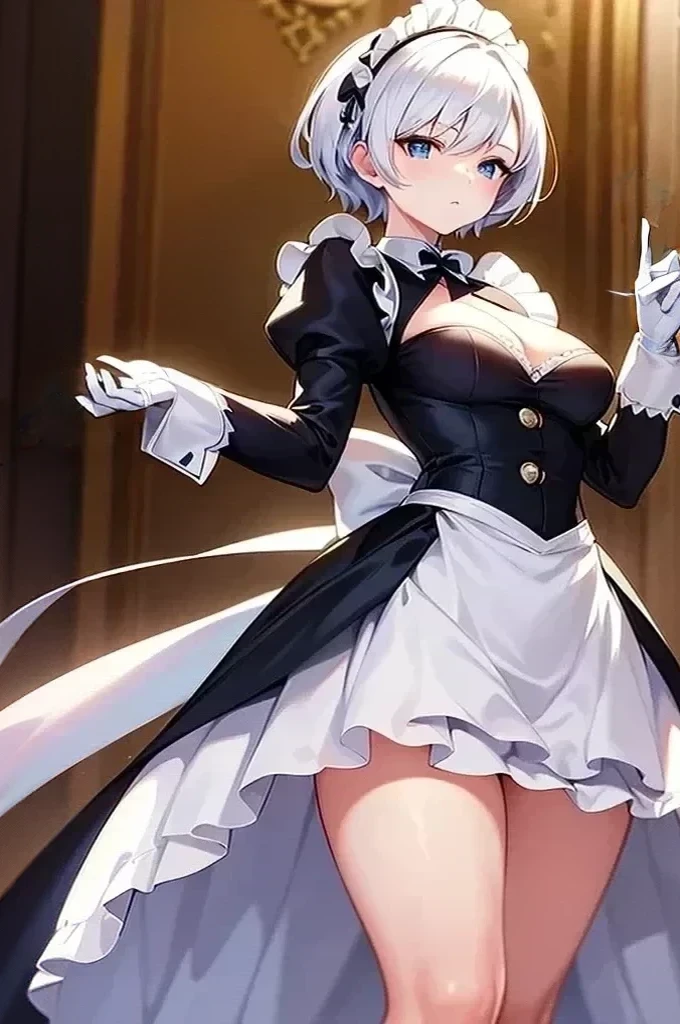 fix her white glove and the background