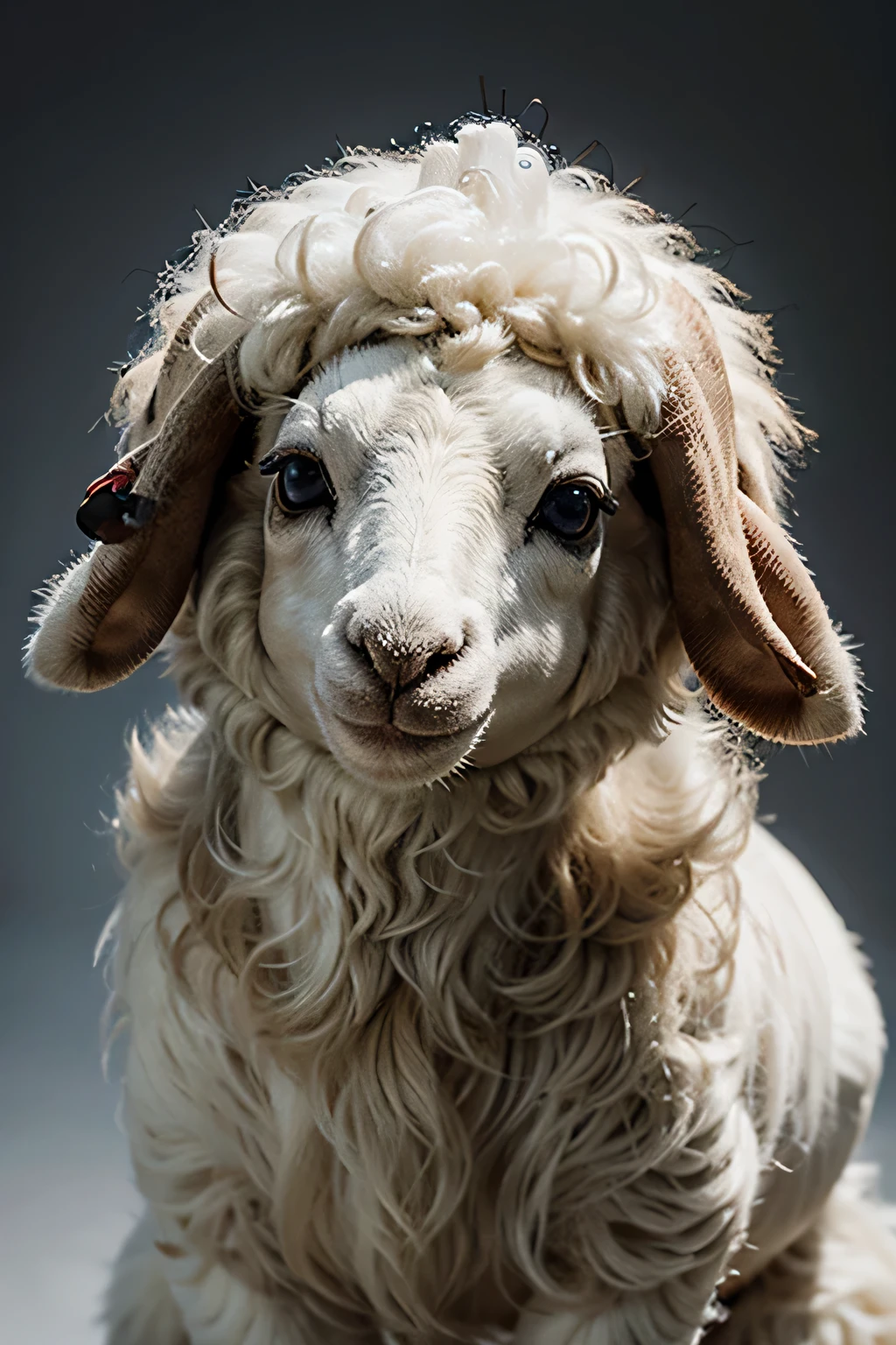 animated sheep eyes without face, just the eyes, nothing more