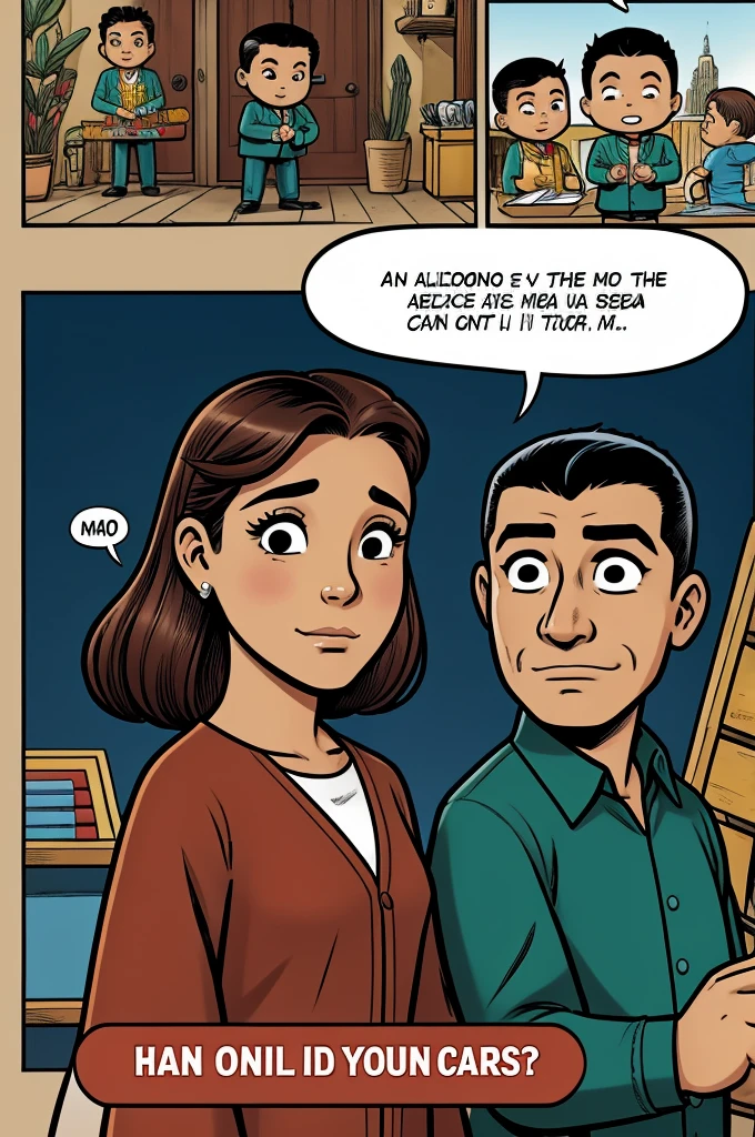 A Comic in which the characters are Eladio Carrion and Peso Pluma which is named "my first job"