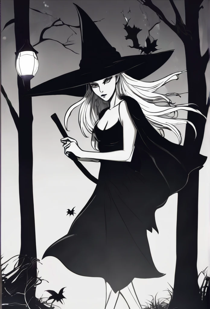 "Girl corpo inteiro witch dark style with power"