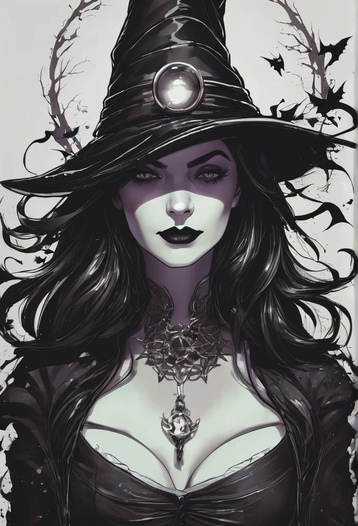  "Girl corpo inteiro witch dark style with power"
