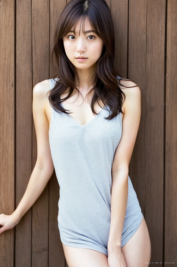 (((One girl,alone))),(Highly realistic photos, High resolution, Detailed face, Beautiful Eyes) Japanese women, 21 years old, Cute Face, alone:1, Nice body, Medium chest, ,Hairstyle,  Take a photo book,,Healthy Body,Thighine Fujiko,Captivating pose