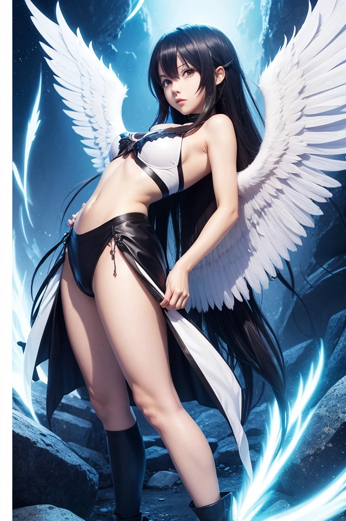 Me as an anime chacacter wih angel wings
