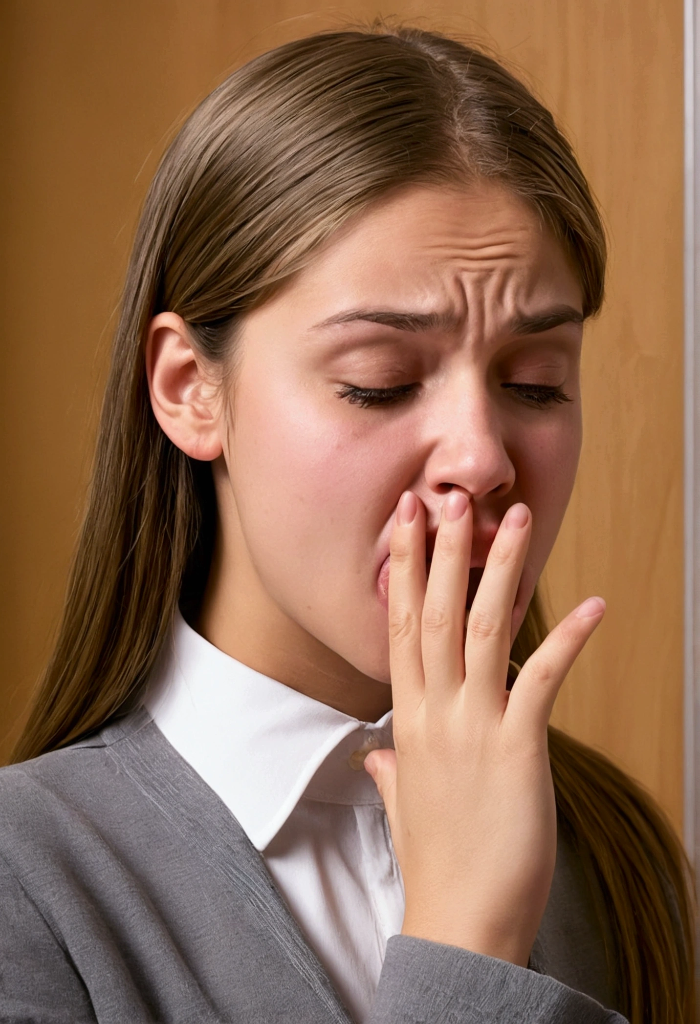 girl fart smelly stink ass discomfort choking on face