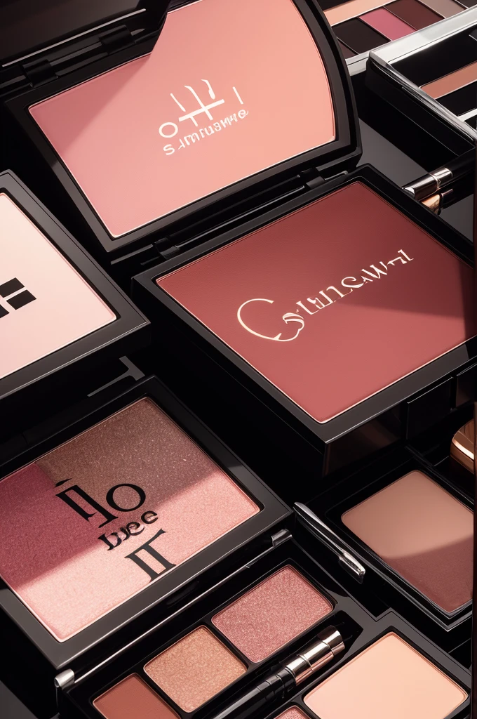 A makeup logo with large letters written "sunset"