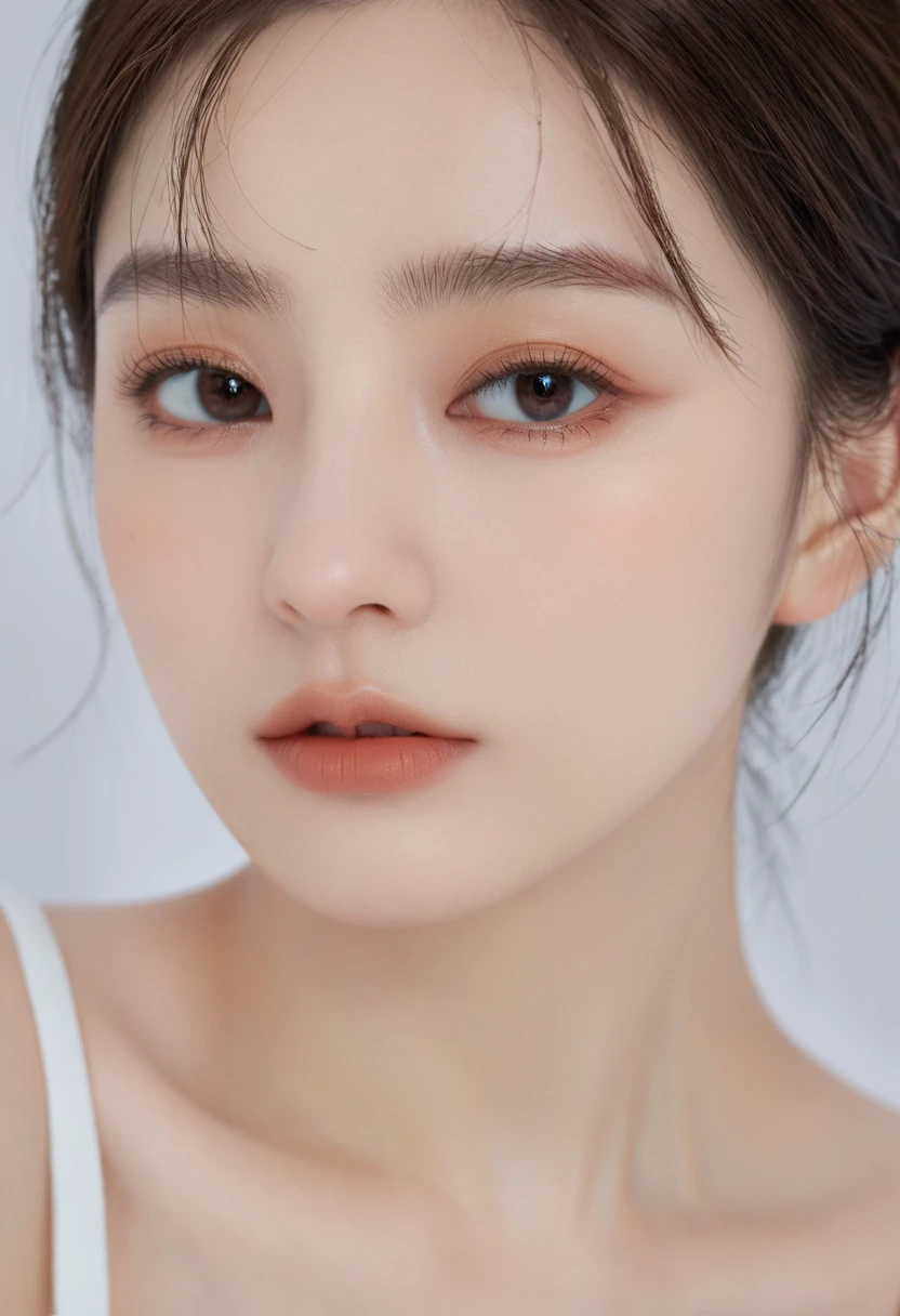 (8K, best quality, masterpiece:1.2), (Practical, photoPractical, photo-Practical:1.37), Extremely detailed, Beautiful and delicate eyes, Beautiful and delicate nose, Small Breasts, masterpiece, Midwinter,,1 Girl, Solitary,Practical, black eyes, Lips, Brown eyes, Delicate face, Facing the Focus, Thin face,