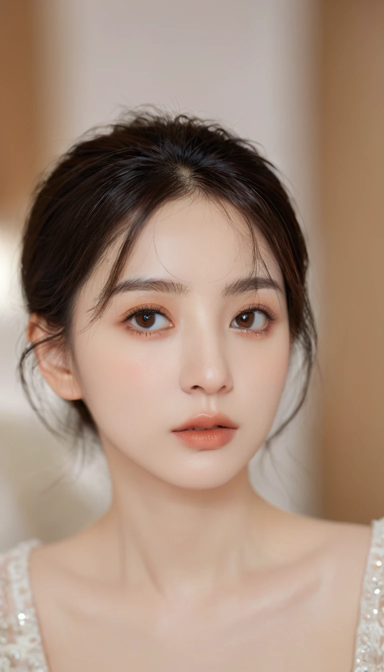 (8K, best quality, masterpiece:1.2), (Practical, photoPractical, photo-Practical:1.37), Extremely detailed, Beautiful and delicate eyes, Beautiful and delicate nose, Small Breasts, masterpiece, Midwinter,,1 Girl, Solitary,Practical, black eyes, Lips, Brown eyes, Delicate face, Facing the Focus, Thin face,