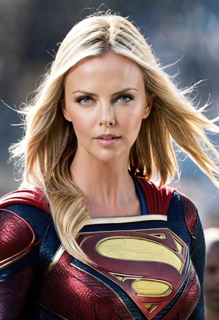 (((De primerísimo primer plano Charlize Theron Long Blonde Hair bajo el manto de la Kryptoniana Kara zor-El alias Supergirl Man Of Steel Movie Red Suit))),(((Man Of Steel Movie gladiator style red skirt ))),(((front images splash color images))),(((Front Images))),(((Man Of Steel Movie Red Suit))),(((long blonde hair))),(((Man Of Steel Movie gladiator style red skirt))),(((Charlize Theron Long Blonde Hair)))