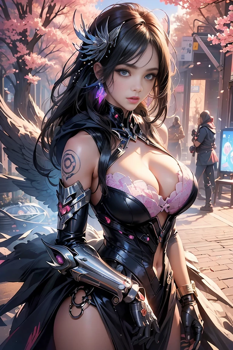 Woman grabbing her boob, mientras un hombre la manosea