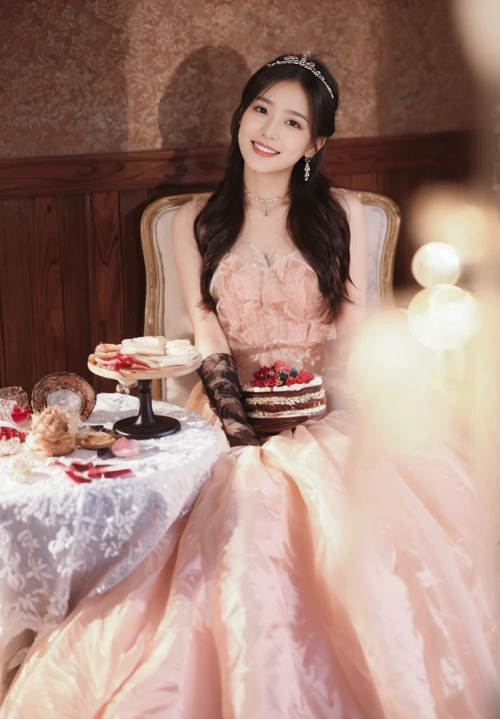 ((masterpiece, Top image quality, high resolution、solitary、Radiant Skin))(on the table, best quality, Practical, Very detailed, meticulous, high resolution, 8k wallpaper), Close-up portrait of a beautiful woman, like, Smile, Light brown messy hair, Perfect dynamic composition, 美丽meticulous的眼睛, Like the cover of a fashion magazine, On Campus