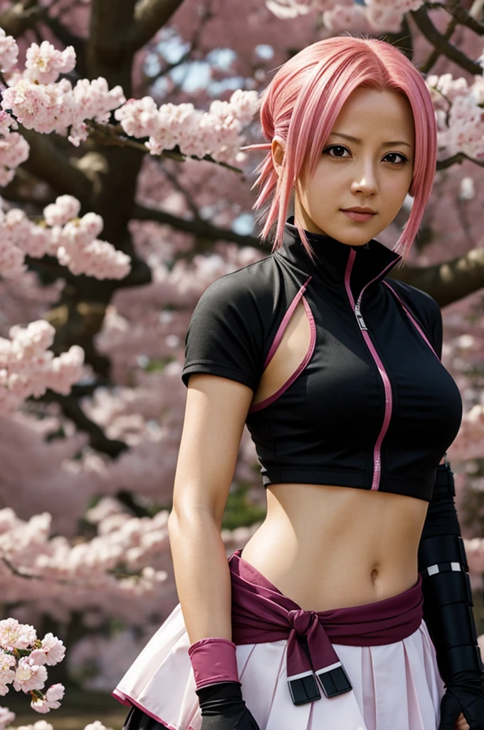 Sakura Haruno, spread legs, sexy pose, fingering her