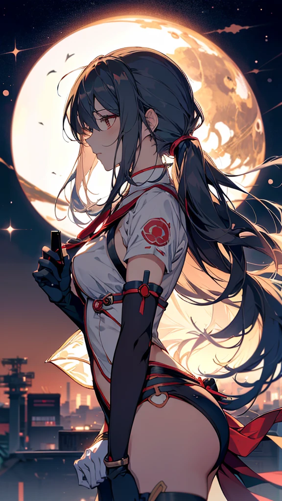 Anime girl with long hair and red stockings holding a mobile phone, Portrait Anime Astronaut Girl, by Yuumei, Profile photo 1024px, nagito komaeda, Anime Moe Art Style, Anime Cover, Twin tails white_gloves, I deny that, ayanami, by Kamaguruka, White Cyan, Rei Ayanami