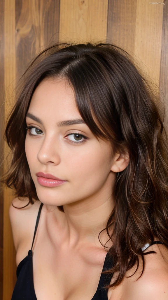Jolie belle brune sexy (black har) (pleine d'huile), Low cut, very detailed, 18 ans, Visage innocent, naturally wavy hair, yeux verts, high resolution, head of&#39;ouvrages d&#39;art, best quality, intricate details, very detailed, mise au point nette, detailed skin, texture de peau realistic, texture, detailed eyes, professionnel, 4K, charming smile, prise avec Canon, 85 millimeters, slight depth of field, Kodak Vision Color, corps parfaitement ajusté, extremely detailed, Photograph_\(ultra\), photographiquerealistic, realistic, Post-traitement, Maximum details, roughness, real life, ultrarealistic, photorealism, photographie, 8k uh, photographie