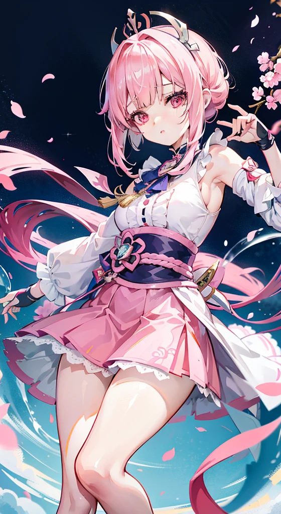 ((best quality, masterpiece, absurdres, super-resolution)) (Pink colors:1.2)