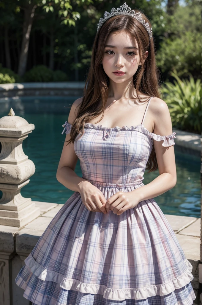 A beautiful girl short dress for men under wical big