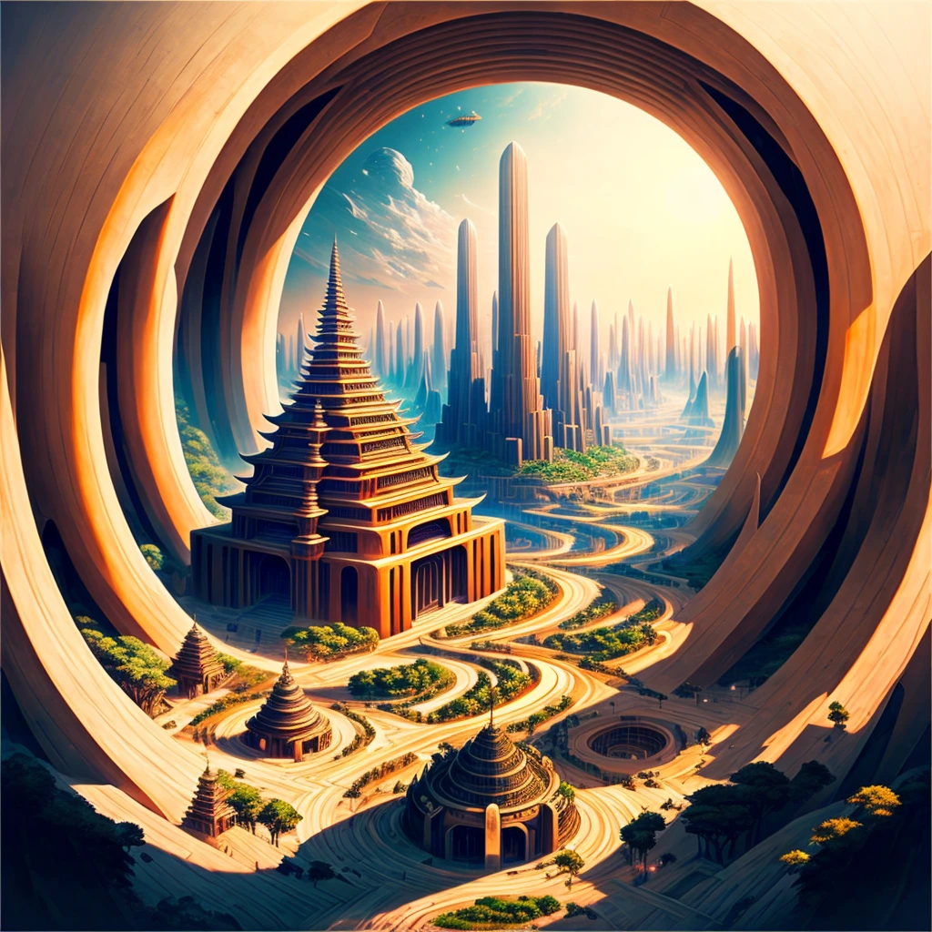 Best Quality,8k,Huge underground city,Underground Labyrinth,Anime Art,mysterious,Super huge structure,Super huge torii,Multidimensional,A world beyond imagination,High Dimension,Fantasy,Different space,Nature,romantic,A world beyond imagination,Dream world,Huge river,masterpiece,最高masterpiece,perfection,