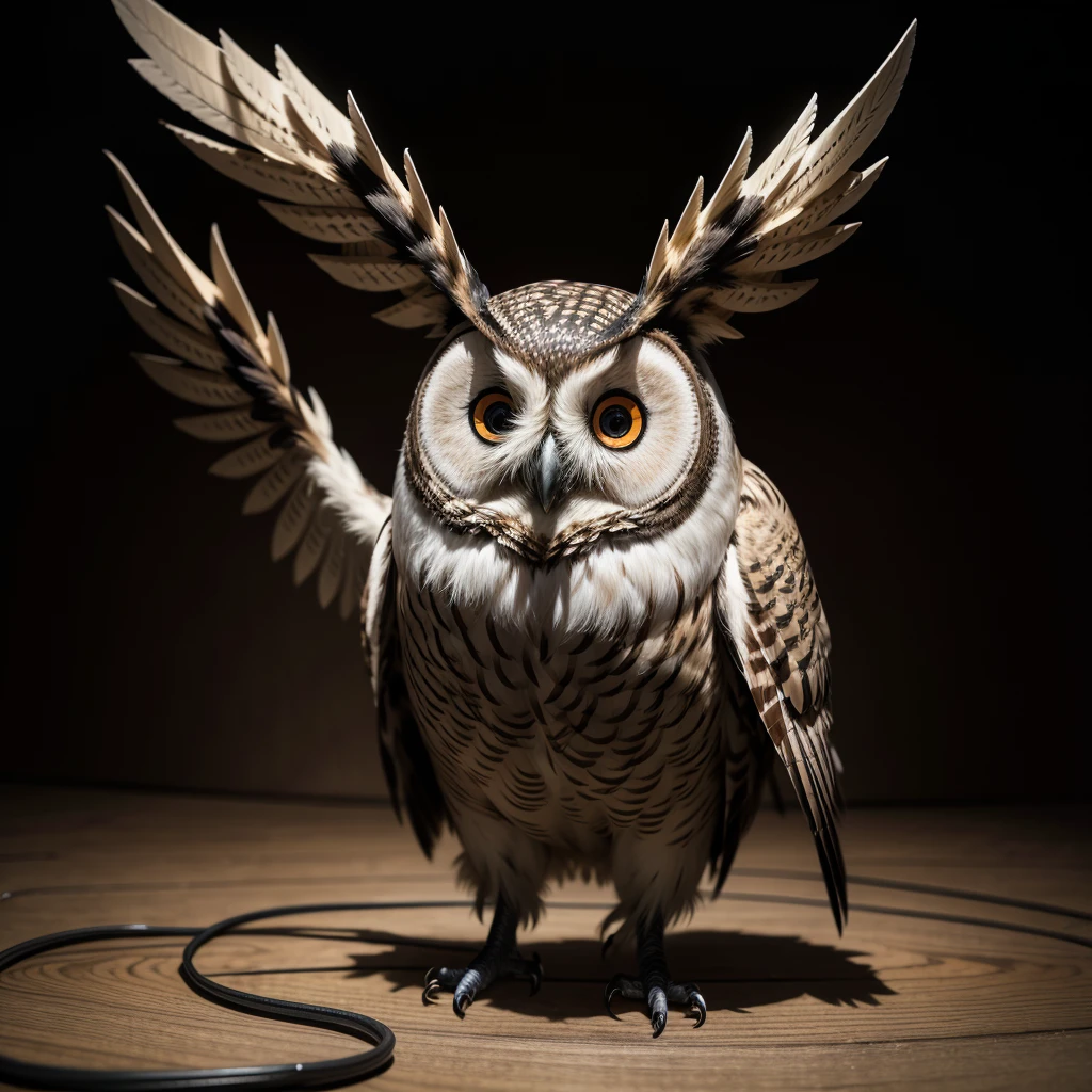 Broken owl animatronic