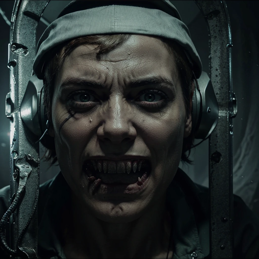 Create a banner for a YouTube channel inspired by scary video games like Outlast, call of duty zombies,subnautica, five night's at freddys