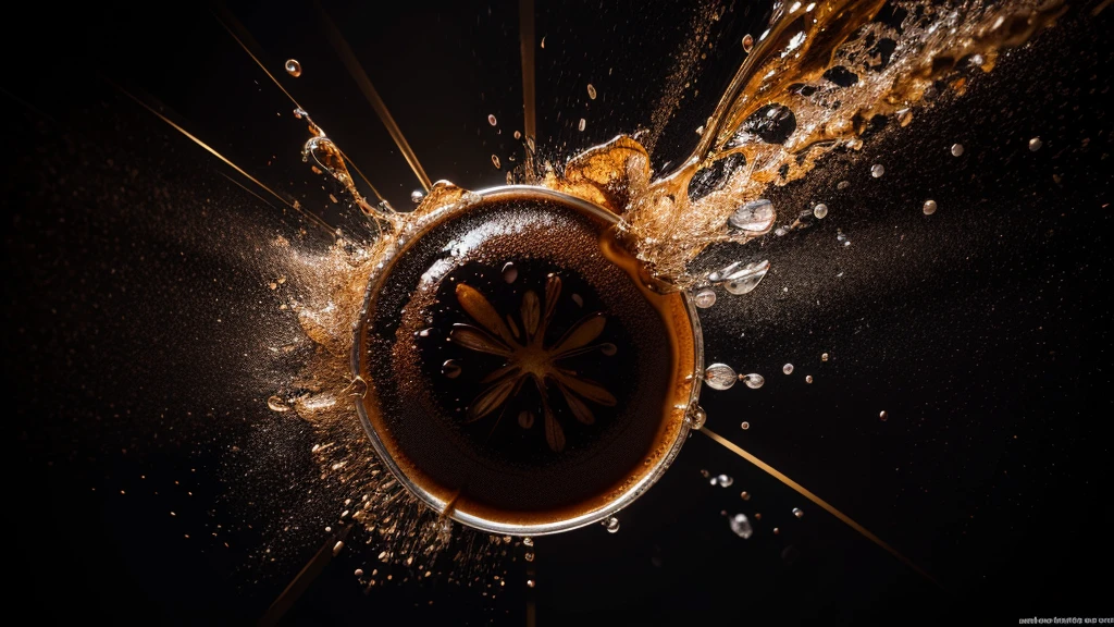 a coffee bean exploding in the air, coffee bean splash, transparent background, 4k, 8k, highres, masterpiece:1.2, ultra-detailed, realistic, photorealistic, photo-realistic:1.37, HDR, UHD, studio lighting, ultra-fine painting, sharp focus, physically-based rendering, extreme detail description, professional, vivid colors, bokeh, product photography