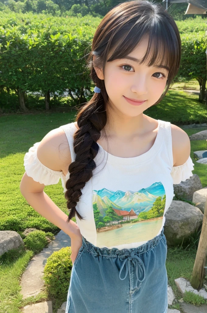 ((Highest quality)), ((masterpiece)), (detailed),Perfect Face,Japanese,landscape,Beauty,cute,Upper Body