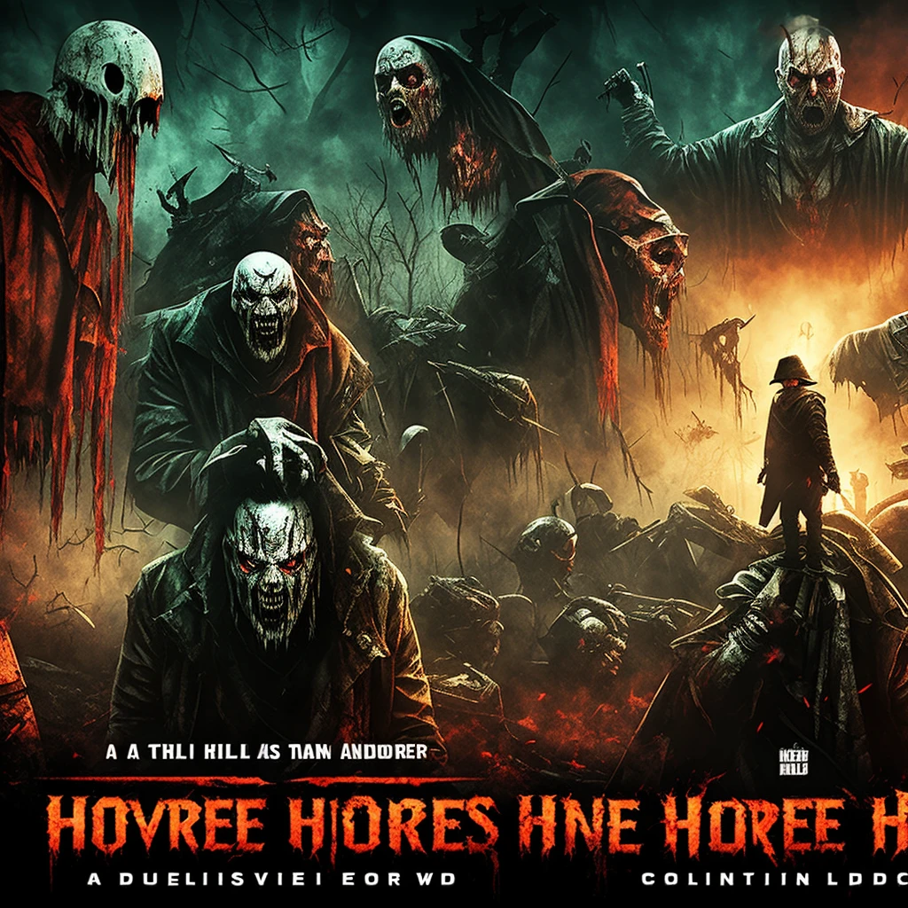 a banner inspired by horror video games