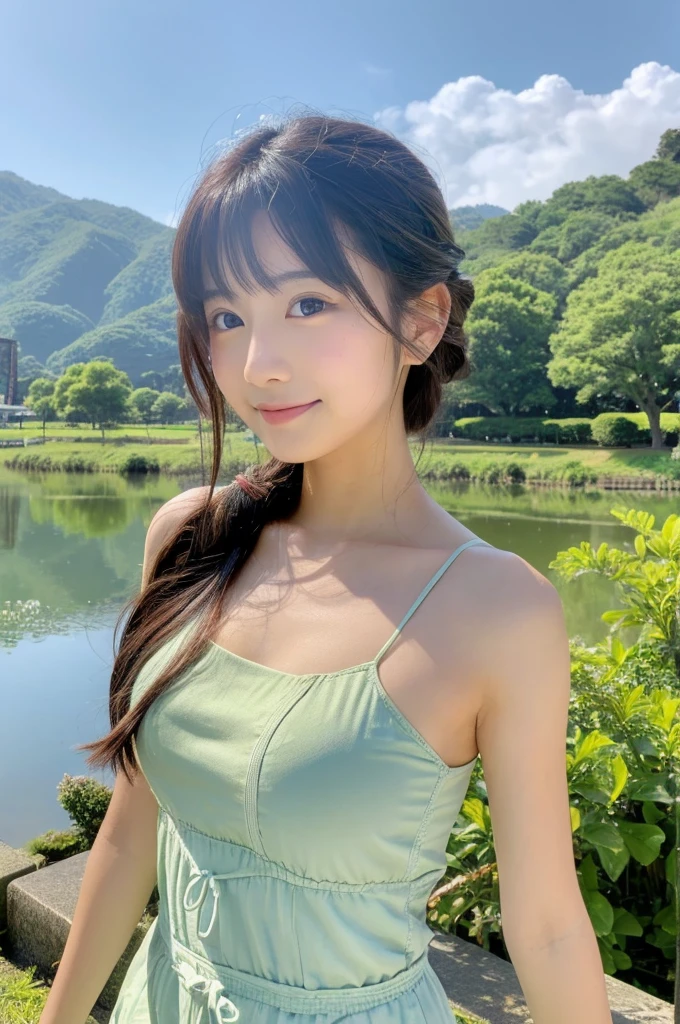 ((Highest quality)), ((masterpiece)), (detailed),Perfect Face,Japanese,landscape,Beauty,cute,Upper Body